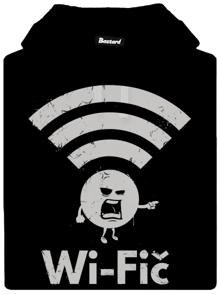 Wifič pánská mikina klokanka Black