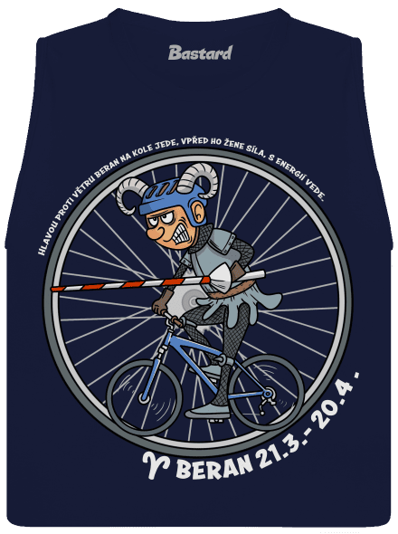 Cyklistický horoskop: Beran dámské tílko volné Navy