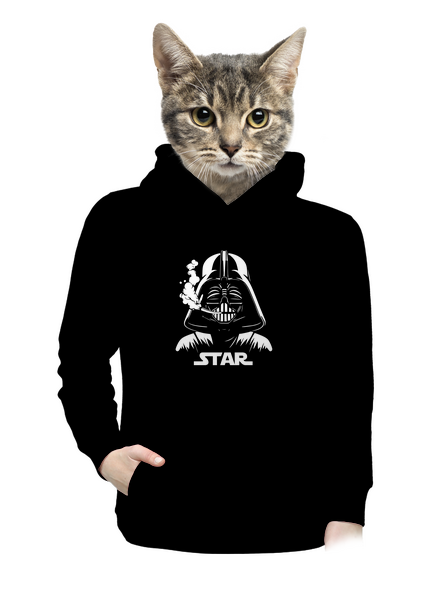 Darth Star dámská mikina klokanka Black