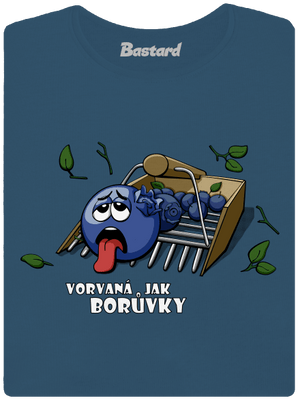 Borůvky dámské tričko premium Petrol Blue