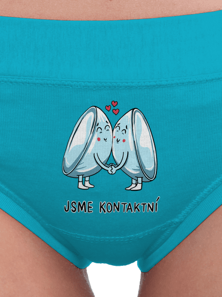 Kontaktní čočky dámské kalhotky Turquoise