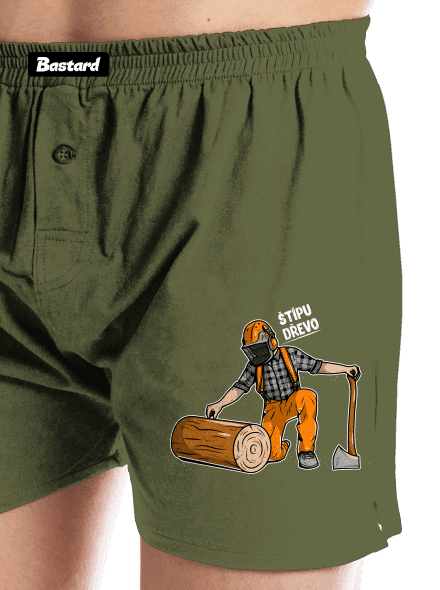 Dřevorubec pánské trenky Khaki