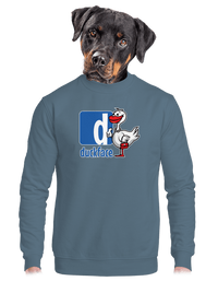 unisex mikina bez kapuce