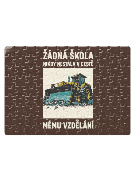 Žádná škola puzzle White