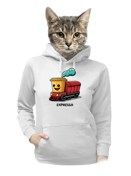 Expresso dámská mikina klokanka White