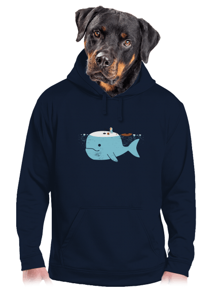 Rybaření  pánská mikina klokanka Navy