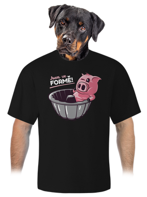 Ve formě unisex tričko oversized Black