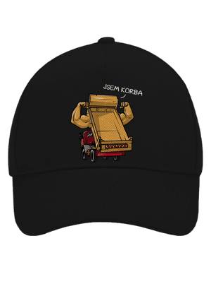 Korba kšiltovka baseballka Black
