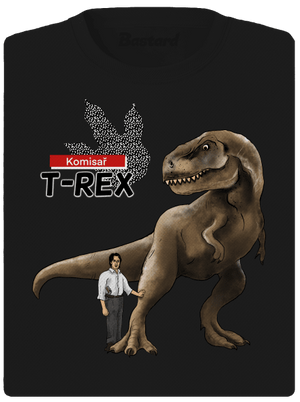 Komisař T-Rex dámské sportovní tričko Black