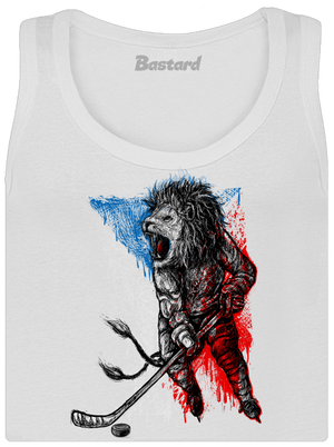 Hokejový lev dámské tílko klasické White