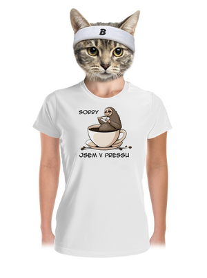 V pressu dámské sportovní tričko White