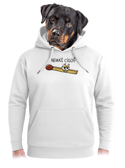 Cígo a oheň unisex mikina premium Snowwhite