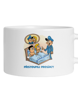 Přistoupili hrnek makronka White