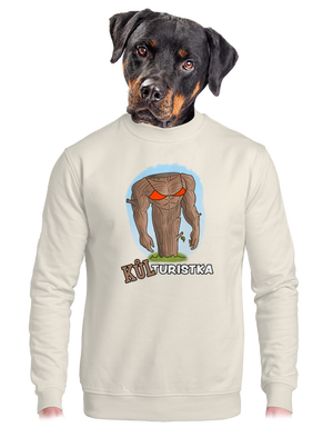 unisex mikina bez kapuce