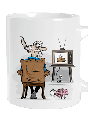 TV News velký hrnek White