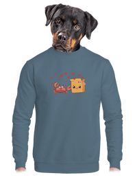 unisex mikina bez kapuce