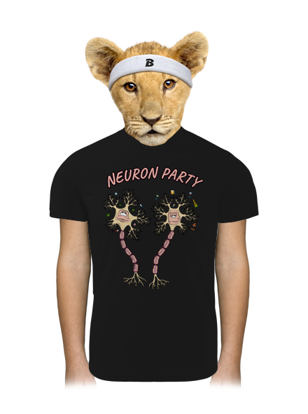 Neuron party dětské sportovní tričko Black