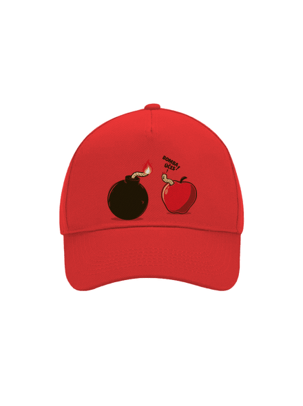Bombovej účes kšiltovka baseballka Classic Red