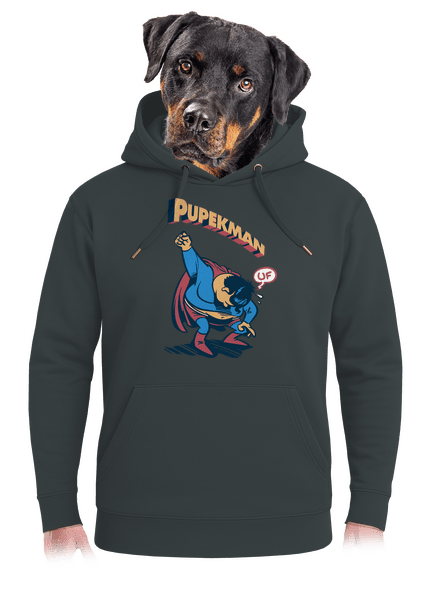Pupekman unisex mikina premium Charcoal