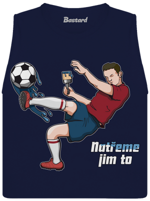 Natřeme jim to - Fotbal dámské tílko volné Navy