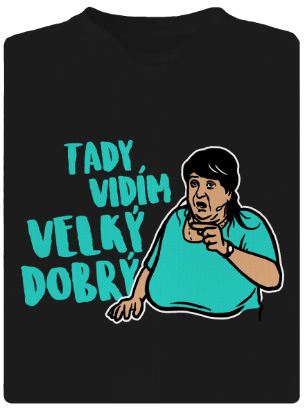 Velký dobrý pánské sportovní tričko Black