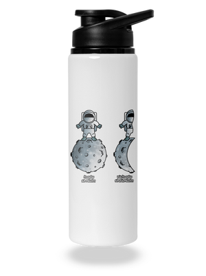 Půlčlovek na půlměsíci lahev na vodu White