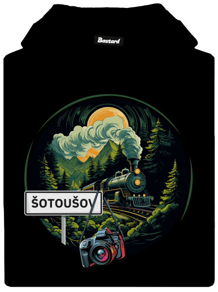 Šotoušov pánská mikina klokanka Black