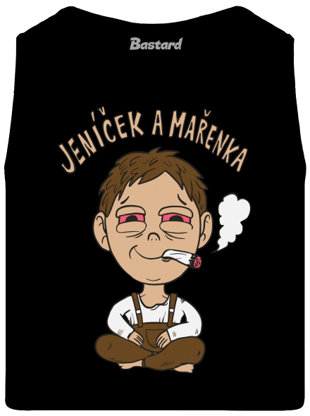 Jeníček a mařenka pánské tílko Black