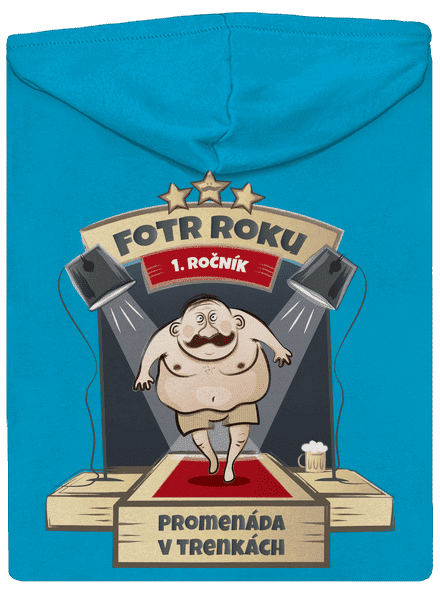 Fotr roku dámská mikina na zip Blue Atol