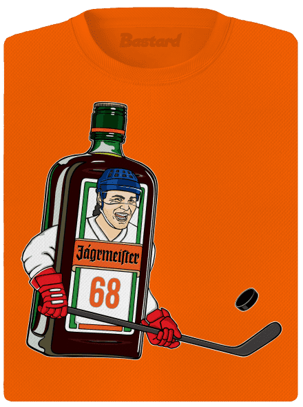 Jágrmeister dámské sportovní tričko Neon Orange
