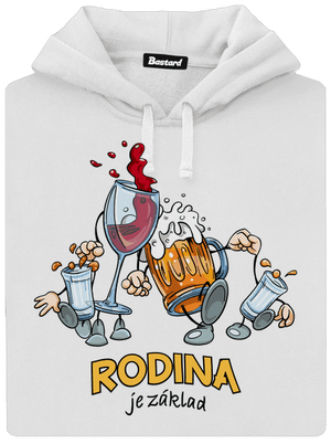 Rodina je základ dámská mikina klokanka White