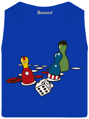 Superhrdino nezlob se pánské tílko Royal Blue