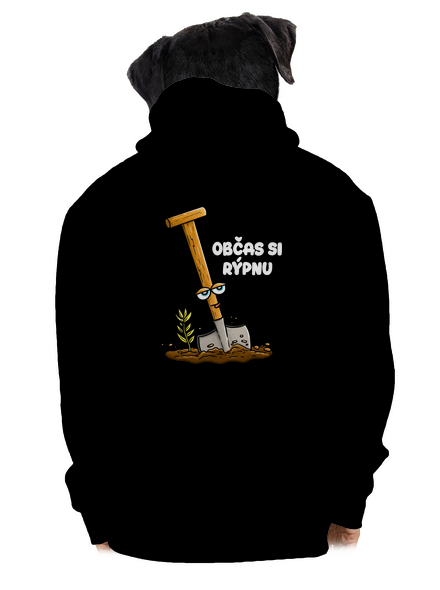 Občas si rýpnu pánská mikina na zip Black