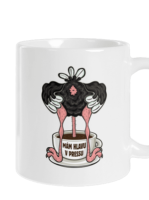 Mám hlavu v pressu klasický hrnek White
