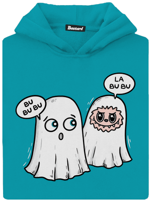 La bu bu dětská mikina klokanka Hawaiian Blue