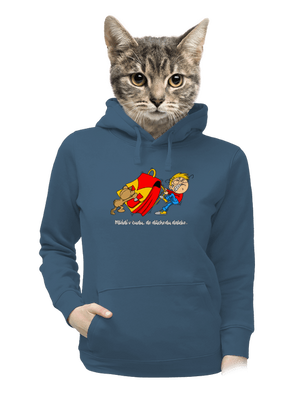 Školák dámská mikina klokanka Denim