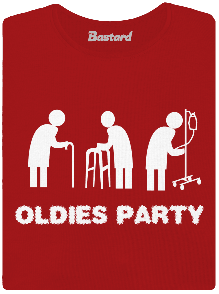 Oldies party dámské tričko premium Red Mal