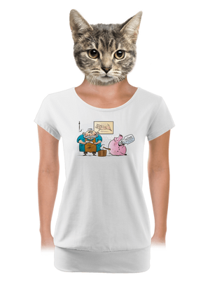 dámské tričko s lemem