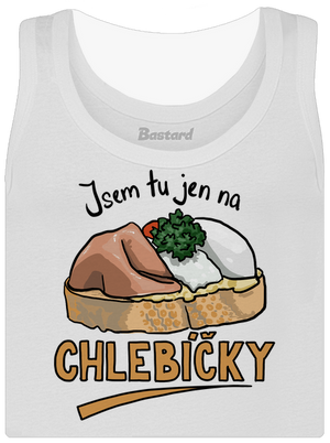 Na chlebíčky dámské tílko klasické White