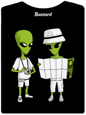 Mimozemšťané dámské tričko s lemem Black