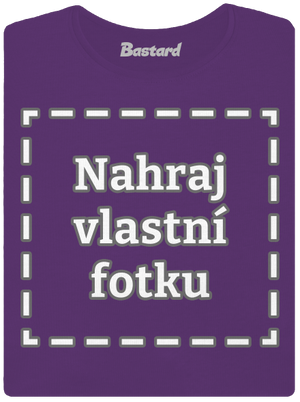 Vlastní potisk dámské tričko premium Purple