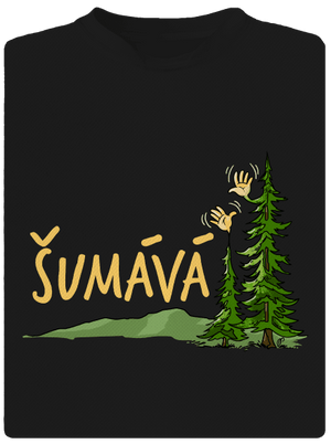 Šumává pánské sportovní tričko Black