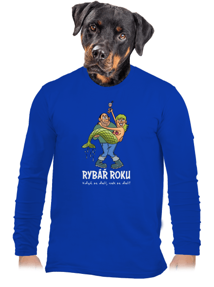 Rybář roku pánské dlouhý rukáv Royal Blue
