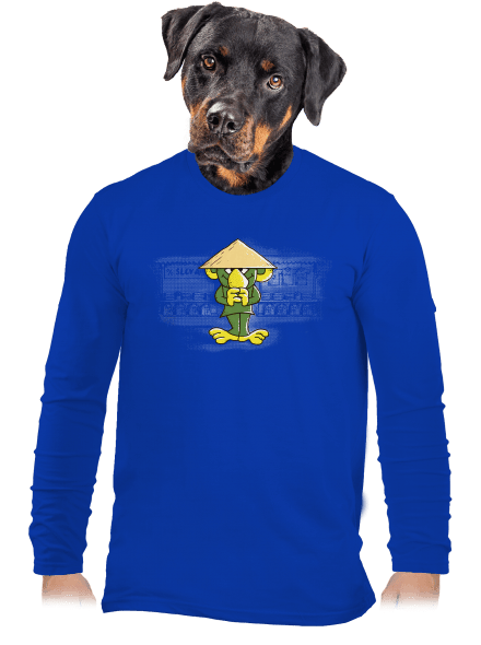 Dobí den pánské dlouhý rukáv Royal Blue