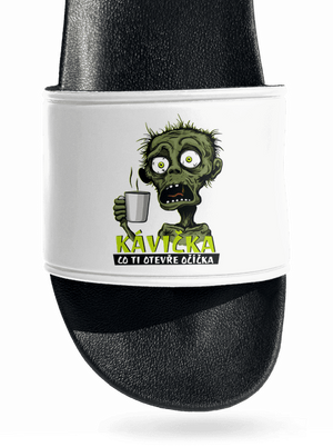 Zombie kávička pantofle White