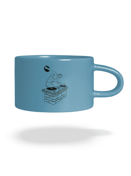 DJ Discobolos hrnek makronka Blue Macaron