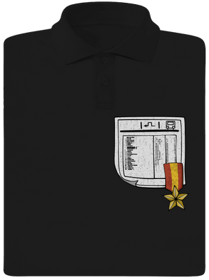 Jízdní řád pánská polokošile Black