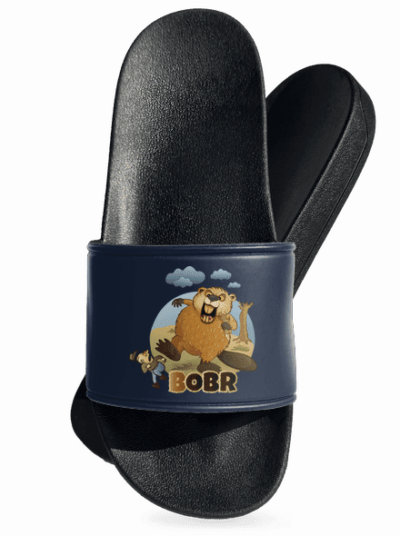 Bobr obr pantofle Navy