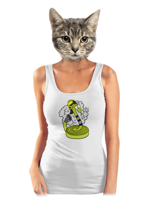 Hadice samice dámské tílko klasické White