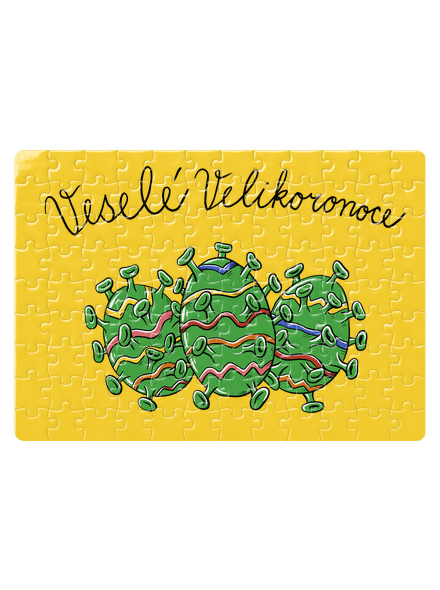 Veselé Velikoronoce puzzle White